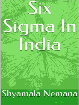 cover image of Six Sigma In India
